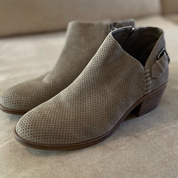 Vince Camuto Suede Booties With Buckle Size 6 - Picture 1 of 8